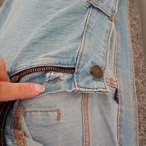 Jeans size 46 turquoise like new, comfortable fit