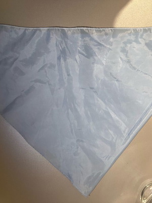 Blue parade triangular scarf like new