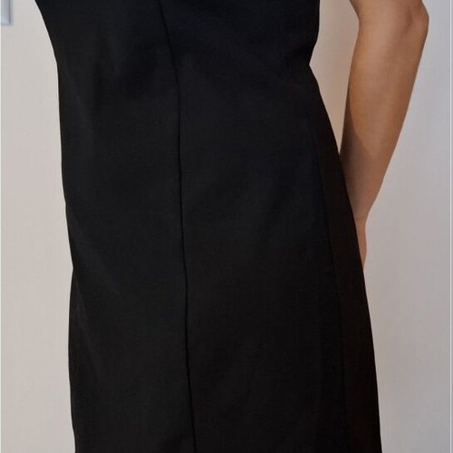 Black mini dress GRAMA like new, georgette sequin