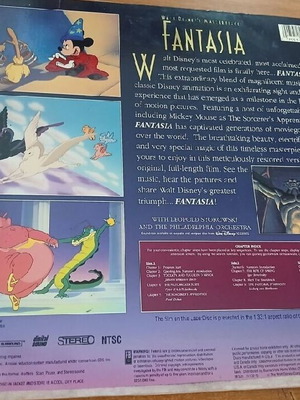 Fantasia Walt Disney 2x lazer disc σαν καινούργιο