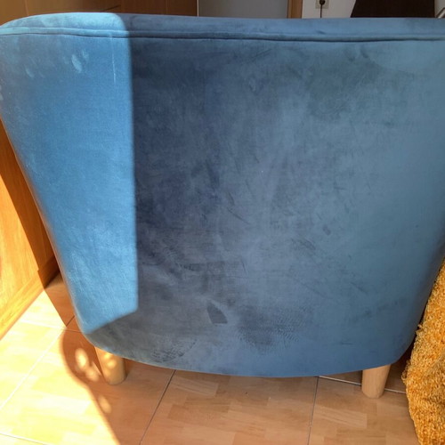 Velvet armchair brand new