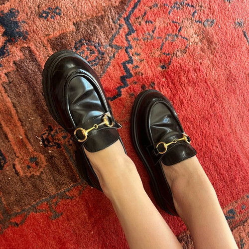 Sante leather loafers like new, size 39, black