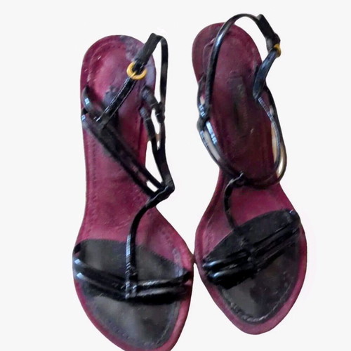Louis Vuitton heels used 12cm black and red