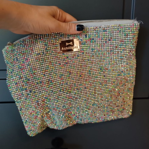 Achilleas Accessories evening clutch bag used with rhinestones