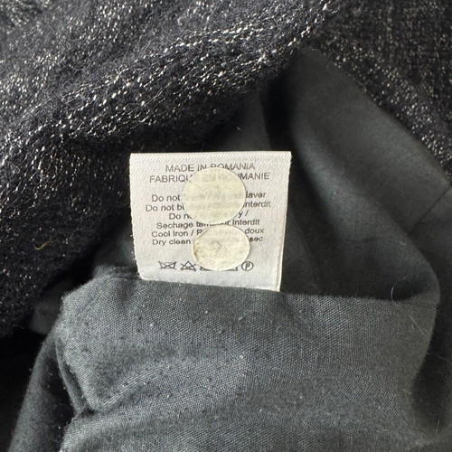 Iro coat used with wool and alpaca, size 36, black