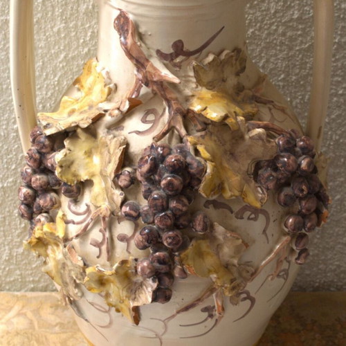 Amphora Nicola Fasano used, handmade ceramic from Puglia Italy