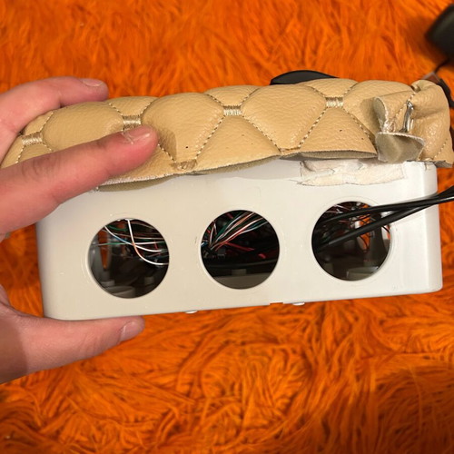 Button box handmade for Euro Truck Simulator 2 new, 18 buttons with leather cover