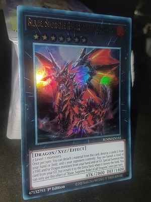 Blaze Supreme Leader of All Dragons YuGiOh TCG Ultra Rare Foil like new