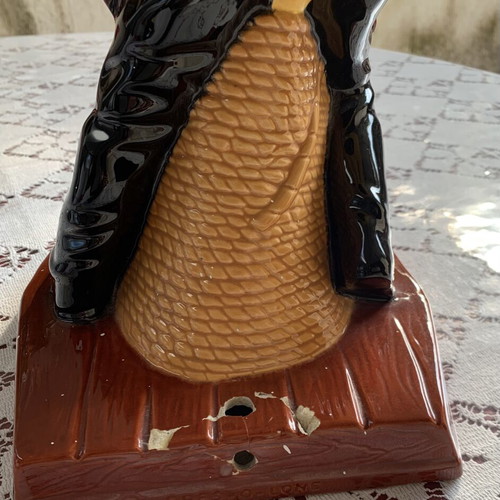Vintage Fres-O-Lone Ceramic Captain Statue used, 40cm
