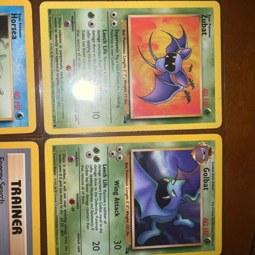 Pokemon TCG vintage cards set of 8 used with minor edge wear