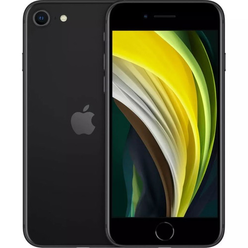 Apple iPhone SE 2020 128GB used, iOS 27, black, dual SIM