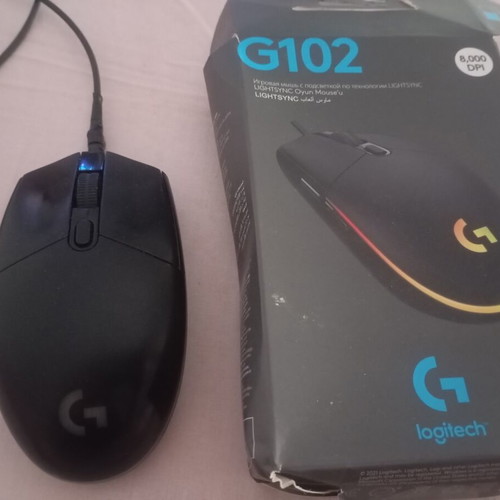Logitech G102 Lightsync RGB Gaming Mouse used, 8000 DPI