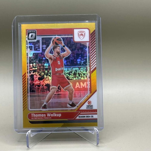 Thomas Walkup Donruss Optic EuroLeague 2024-25 Gold Card Like New