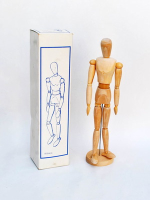 Wooden Mannequin for Artists new, height 40 cm