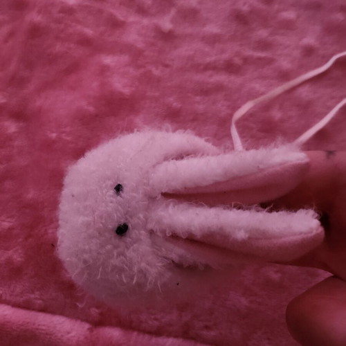 Baby shoes used, bunny design