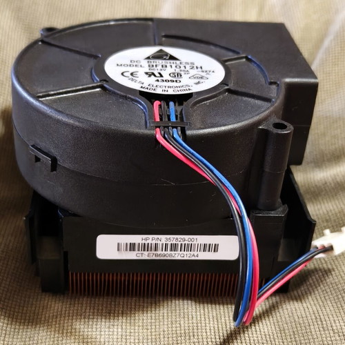 Delta blower fan with copper heatsink BFB1012H like new
