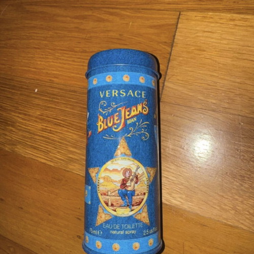 Versace BlueJeans perfume bottle empty 75 ml