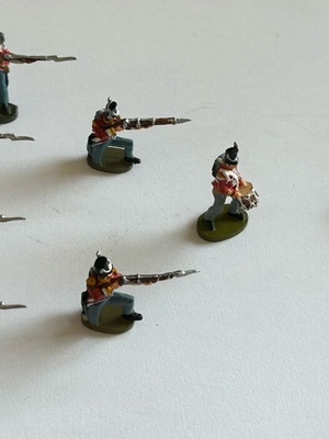 Del Prado Battle of Waterloo Anglo Allied Army lead soldiers pack of 17 like new