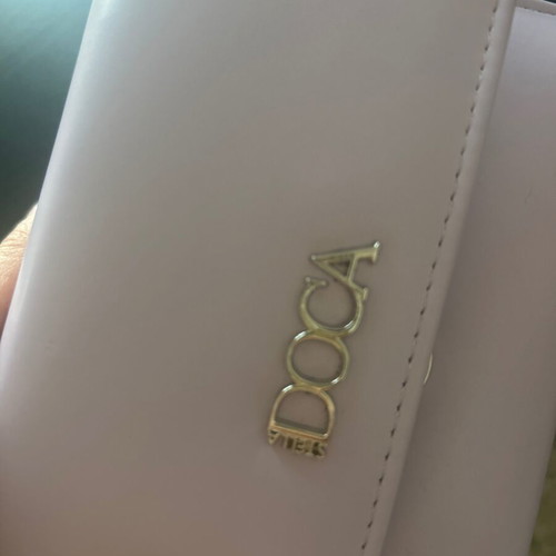 Doca Stella wallet like new, lilac medium size 14x10 cm