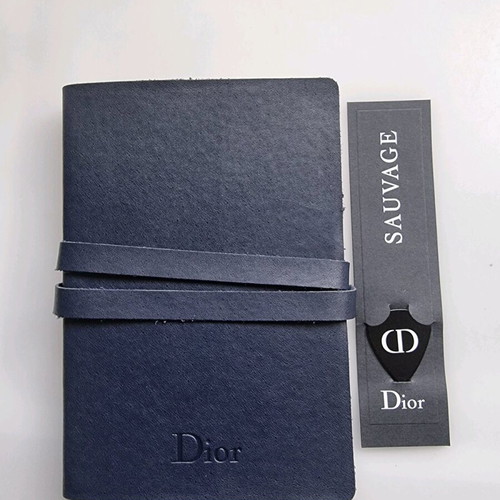 Dior notebook blue new with soft cover and guitar pick