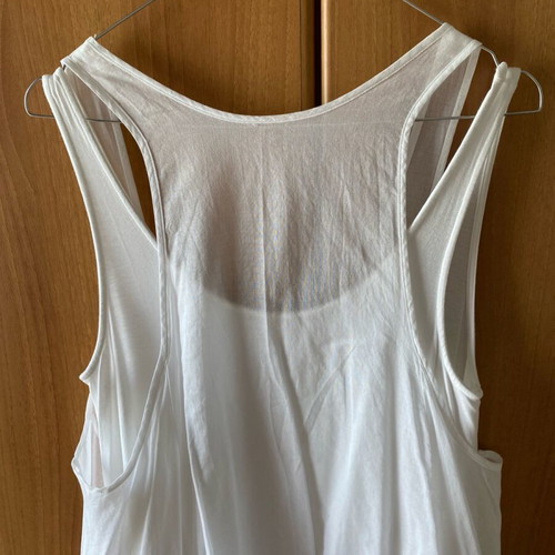 Pleated dress new, white, double layer with pockets