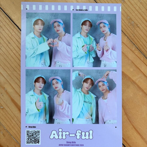 Stray Kids Lee Know Felix Air-ful Kpop 4-cut photocard
