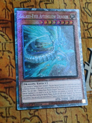 Galaxy Eyes Afterglow Dragon κάρτα σαν καινούργια, συλλεκτική