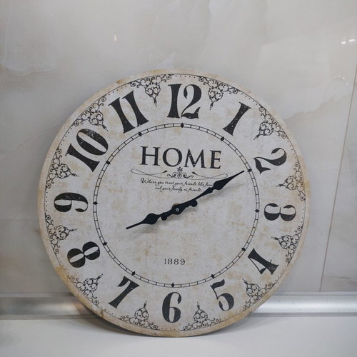 Wooden wall clock analog, like new