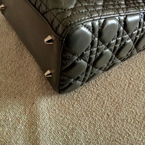 Dior Lady Dior medium handbag, grey