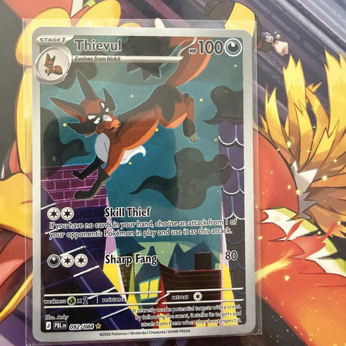 Thievul 092/084 Pokemon card Pitch Black
