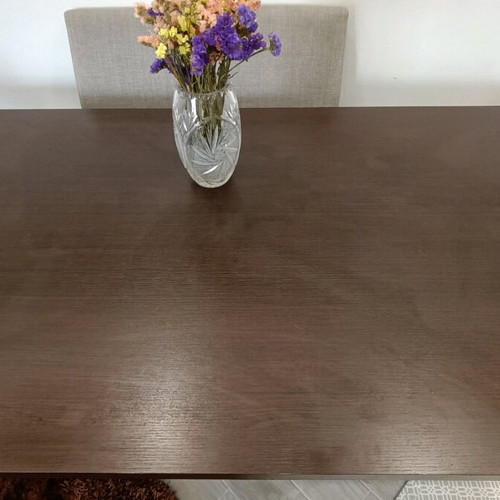 Living room/kitchen dining table like new, dark brown, MDF with veneer