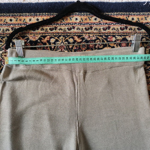 Oysho knitted weave pants new, green, size L