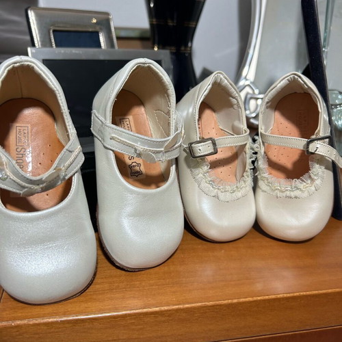 new anatomical baptismal shoes lapin house for little girl size 19 & 21