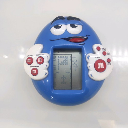 Vintage 1997 M&M's Blue Handheld Video Game used
