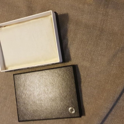 Mont Blanc card wallet used, black, almost new