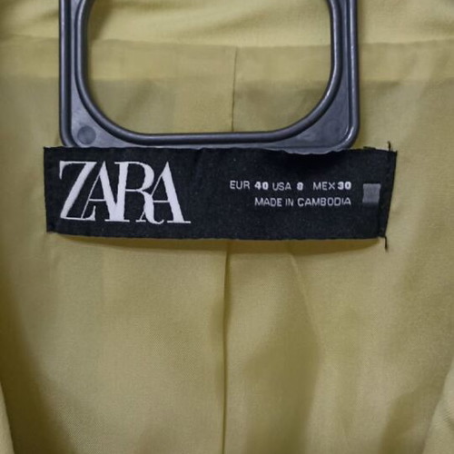 Zara women's blazer and trousers set used, light green