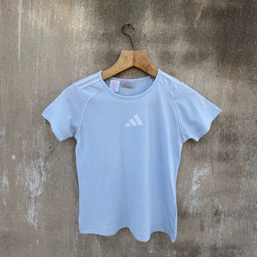 Adidas T-shirt used, size S, blue turquoise