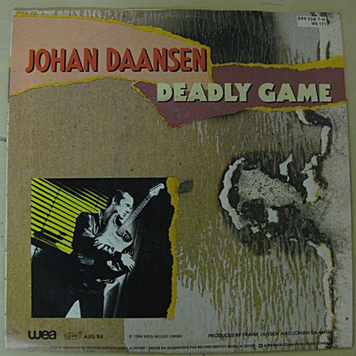 Johan Daansen Deadly Game 7" single like new, rock