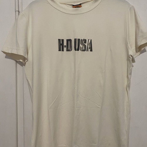 Harley Davidson vintage top used, ecru-white color, special neckline