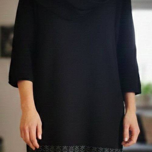 Attrattivo Black Knitted Mini Dress Size M Like New