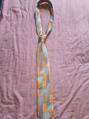 Di Corso Tie blue with orange like new
