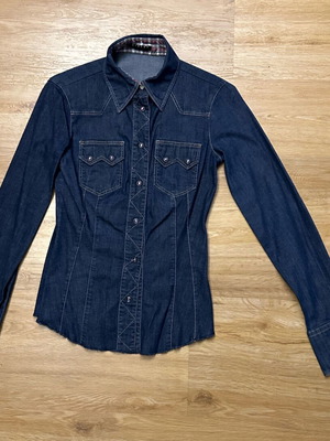 Sisley women's shirt blue like new, size S