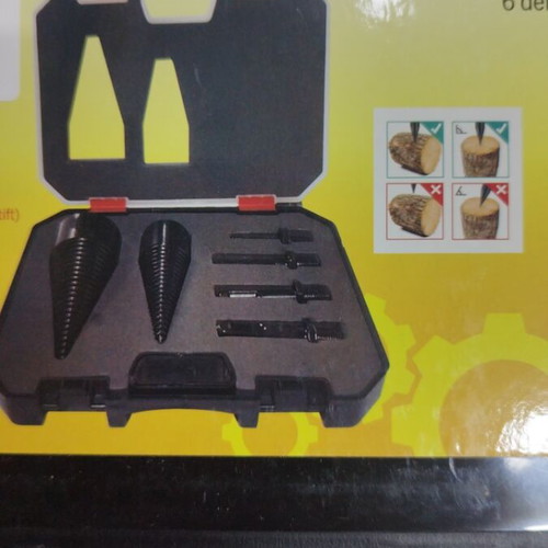 Wood drilling bit set 6pcs 32/42cm with carrying case ZS69 new