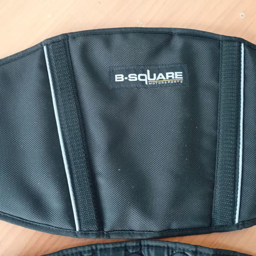Adjustable lumbar support belt with removable anatomical pad, black, new