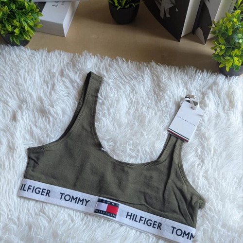 Tommy Hilfiger sports bra new, size XS, green
