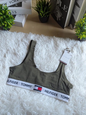 Μπουστάκι Tommy Hilfiger καινούργιο, μέγεθος XS, πράσινο