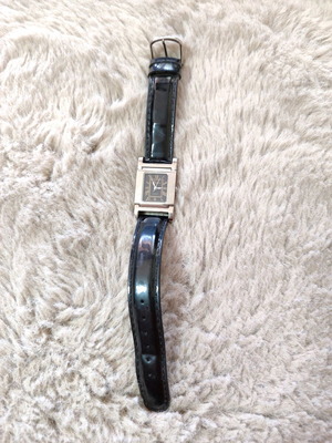 Vintage Martini wristwatch 80s-90s new with patent leather strap
