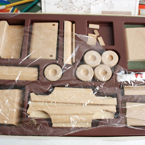 Vintage 90's Goula Kits 4 wooden construction toy Spain like new