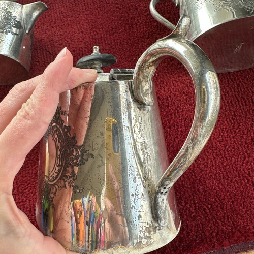 Vintage silver-plated set used