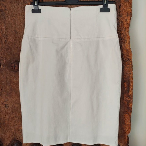 Vintage Y2K high waisted lace up corset skirt like new, white, size S